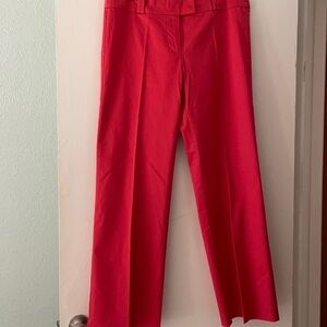 United Benetton Red Cotton Wide leg Lightweight Office Career pants Sz 14